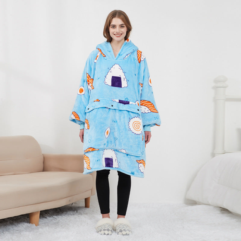 Women's Heated Oversized Hoodie Blanket