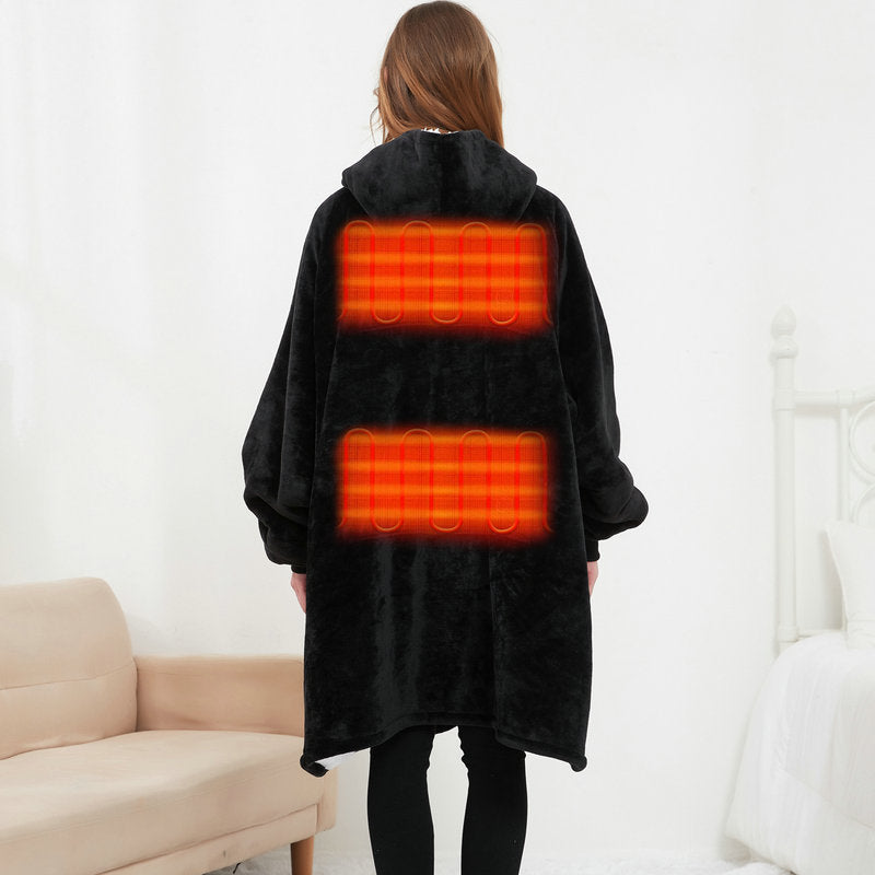 Women's Heated Oversized Hoodie Blanket