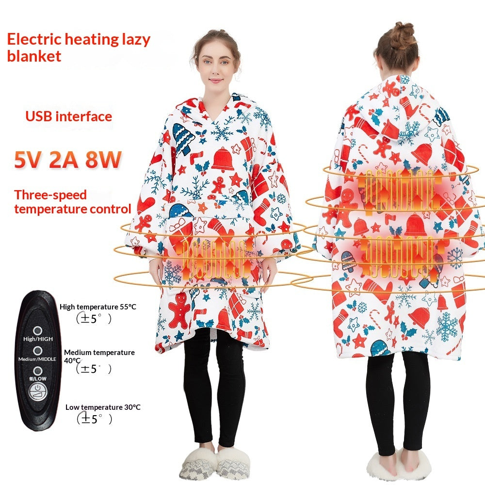 Women's Heated Oversized Hoodie Blanket