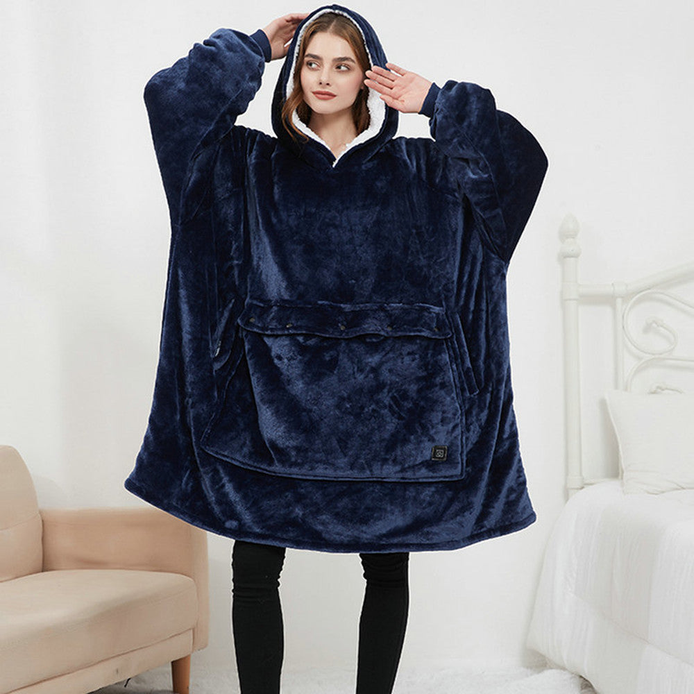 Women's Heated Oversized Hoodie Blanket